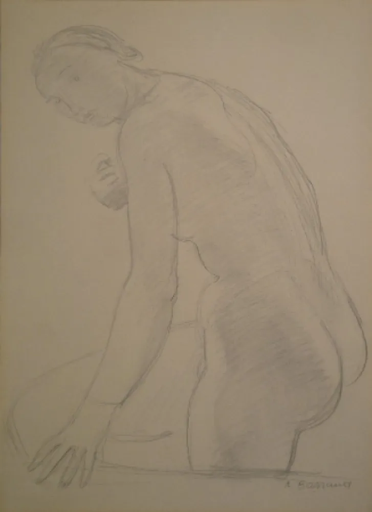 Aucune Technique Barraud - (Stehender weiblicher Akt)