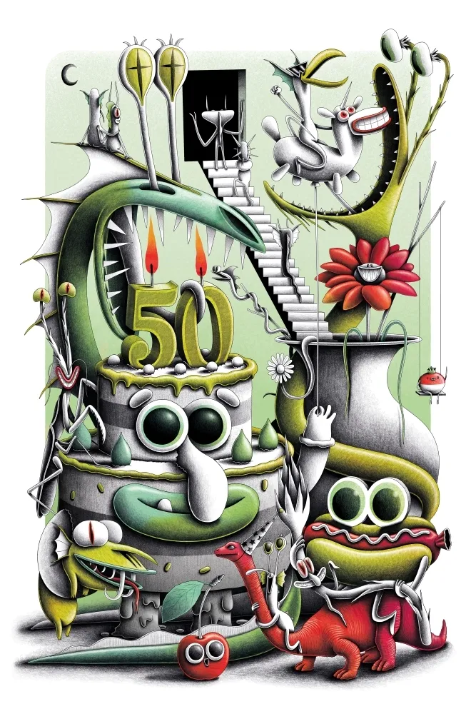 Estampe Numérique Barrome Forgues - 50 ans