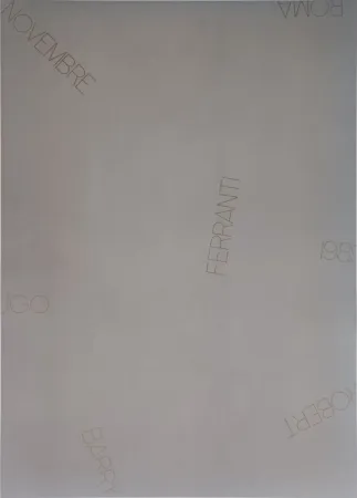 Sérigraphie Barry - Ugo Ferranti Roma 1989