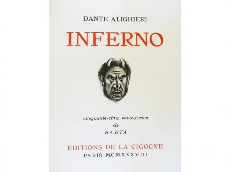 Livre Illustré Barta - Inferno.  Cinquante-cinq eaux-fortes de Barta.