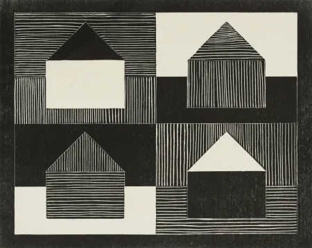 Gravure Sur Bois Bartlett - Black, Grey, White, from Art Pro-Choice II