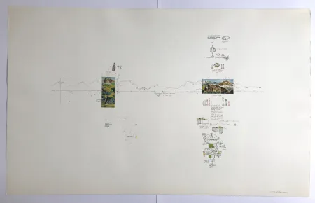 Sérigraphie Baruchello - Sans titre (Rosengarten Ice Cream Sundae)