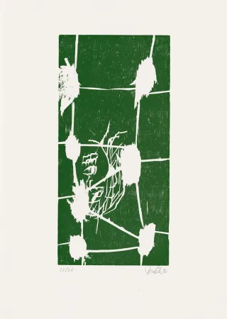Gravure Sur Bois Baselitz - 