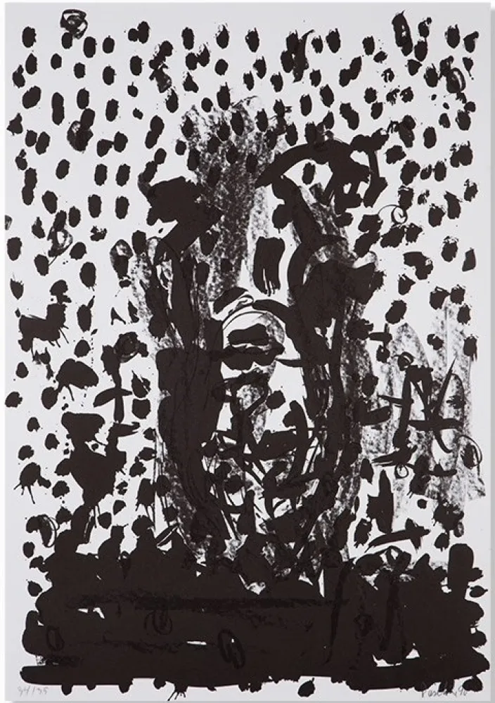 Lithographie Baselitz - Kopf / Head - no. 8 (from Suite 45)
