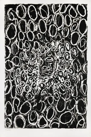 Gravure Sur Bois Baselitz - Kopfe