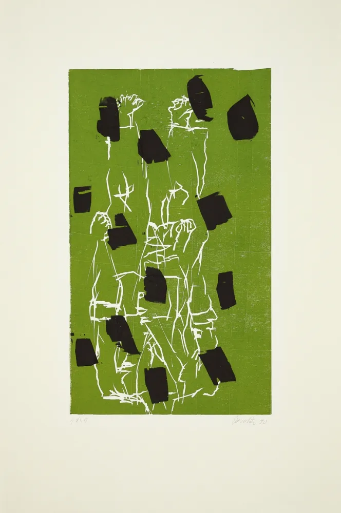 Gravure Sur Bois Baselitz - 
