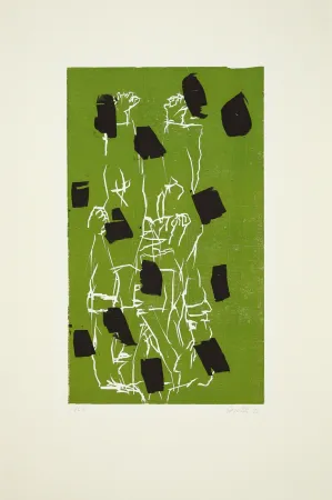Gravure Sur Bois Baselitz - 