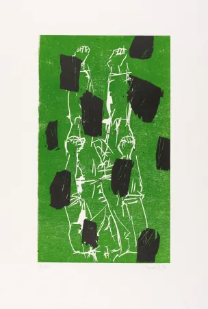 Gravure Sur Bois Baselitz - 