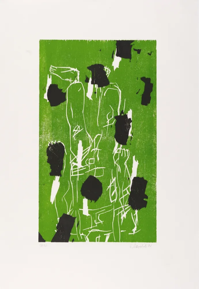 Gravure Sur Bois Baselitz - 