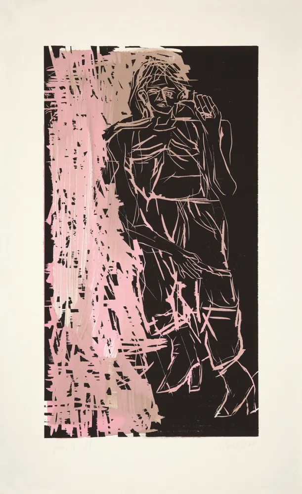 Gravure Sur Bois Baselitz - 
