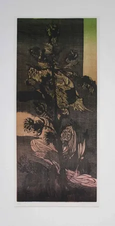 Gravure Sur Bois Baskin - Plant