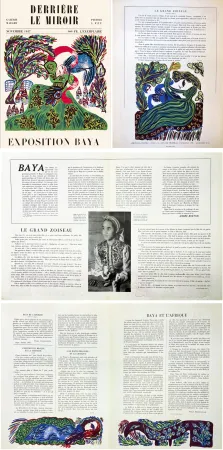 Livre Illustré Baya - Derrière le Miroir n° 6. BAYA. 6 lithographies en couleurs (( pour l'exposition de 1947 à la Galerie Maeght)