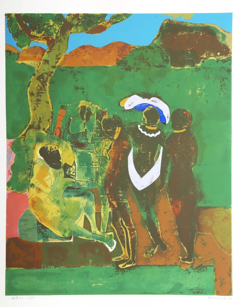 Sérigraphie Bearden - Prologue to Troy