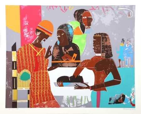 Sérigraphie Bearden - Salome