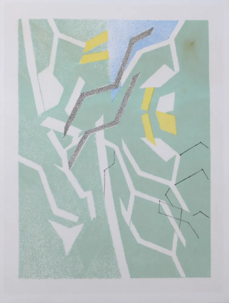 Lithographie Beaudin - Carte de voeux