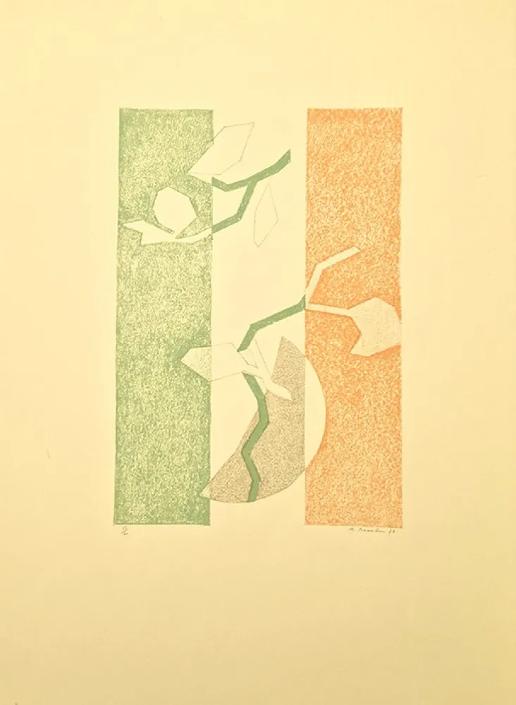 Lithographie Beaudin - Le printemps