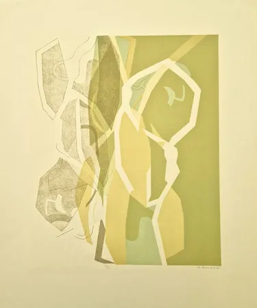 Lithographie Beaudin - Piege d'araignée