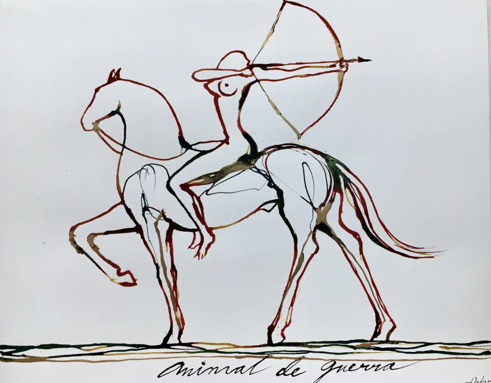Sérigraphie Bedia - Animal de Guerra