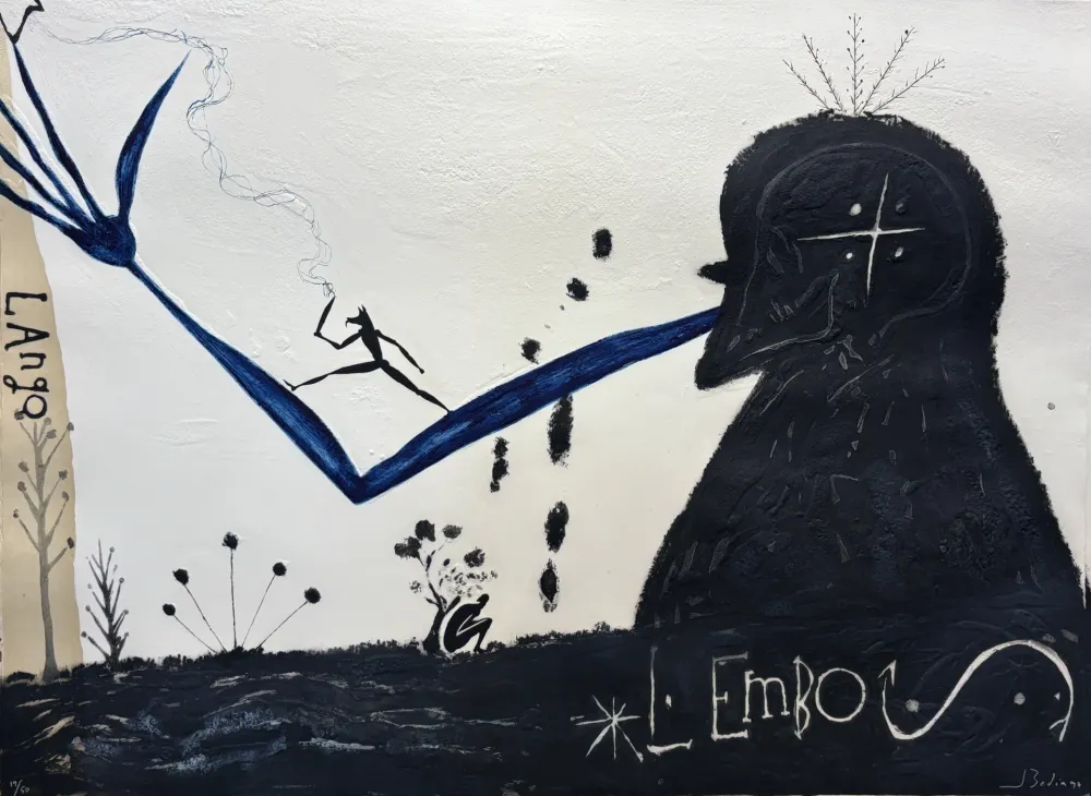 Eau-Forte Et Aquatinte Bedia - Lango L Embo