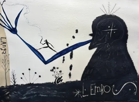 Eau-Forte Et Aquatinte Bedia - Lango L Embo