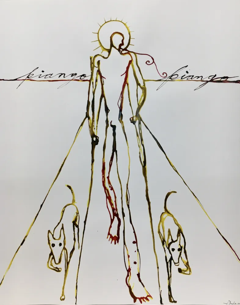 Sérigraphie Bedia - Piango, Piango