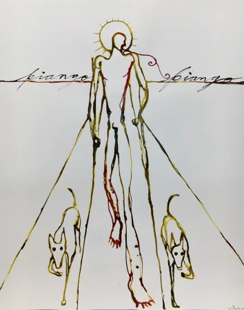 Sérigraphie Bedia - Piango, Piango