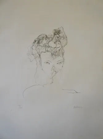 Gravure Bellmer - Jeune-fille