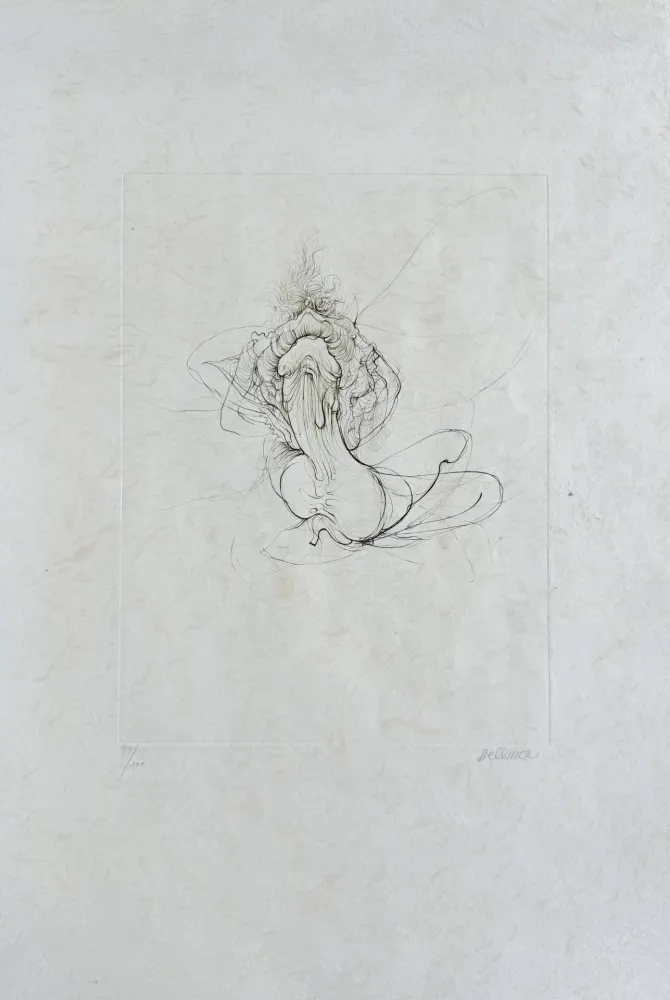 Eau-Forte Bellmer - La bataille (D. 118)