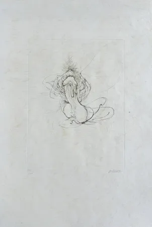 Eau-Forte Bellmer - La bataille (D. 118)