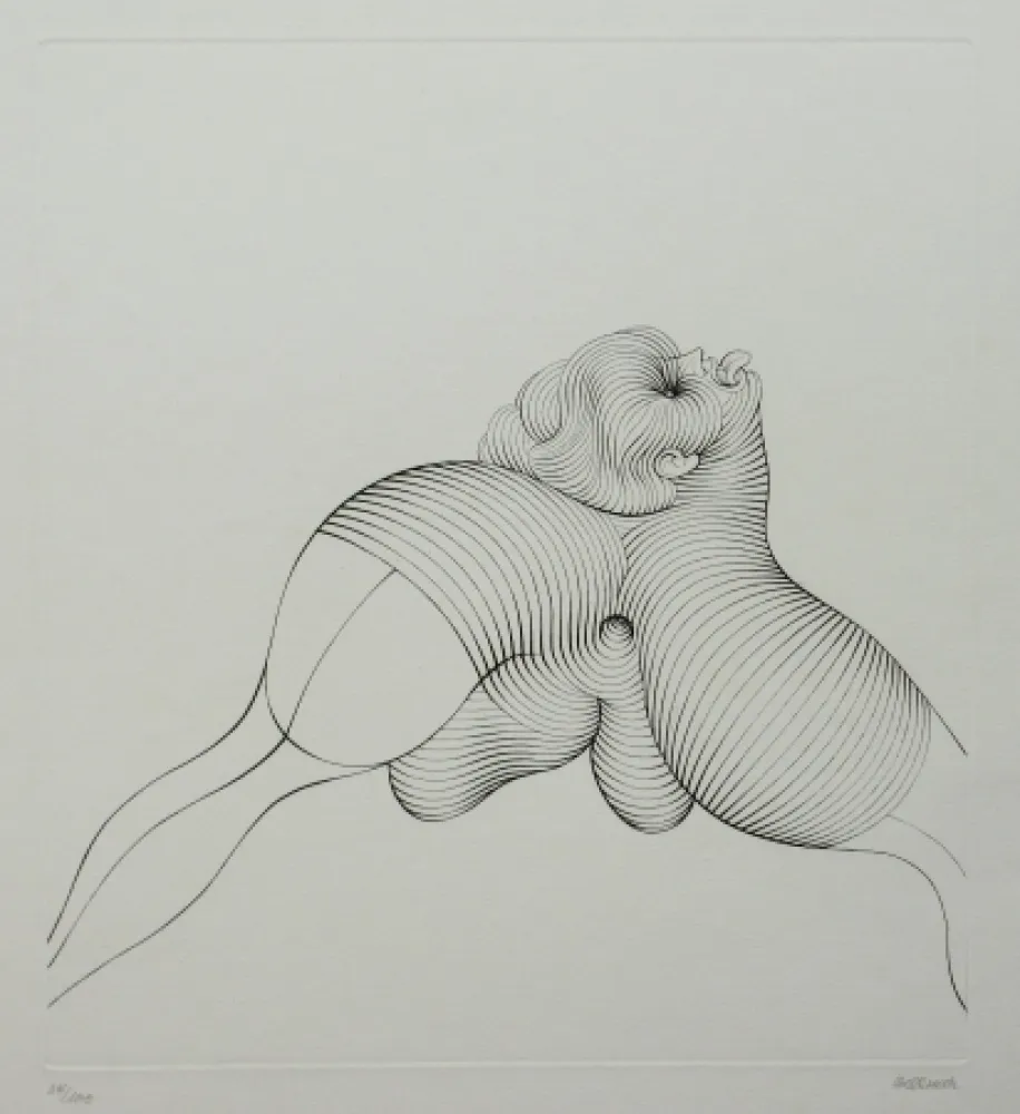 Eau-Forte Bellmer - La Céphalopode