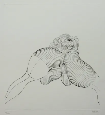 Eau-Forte Bellmer - La Céphalopode