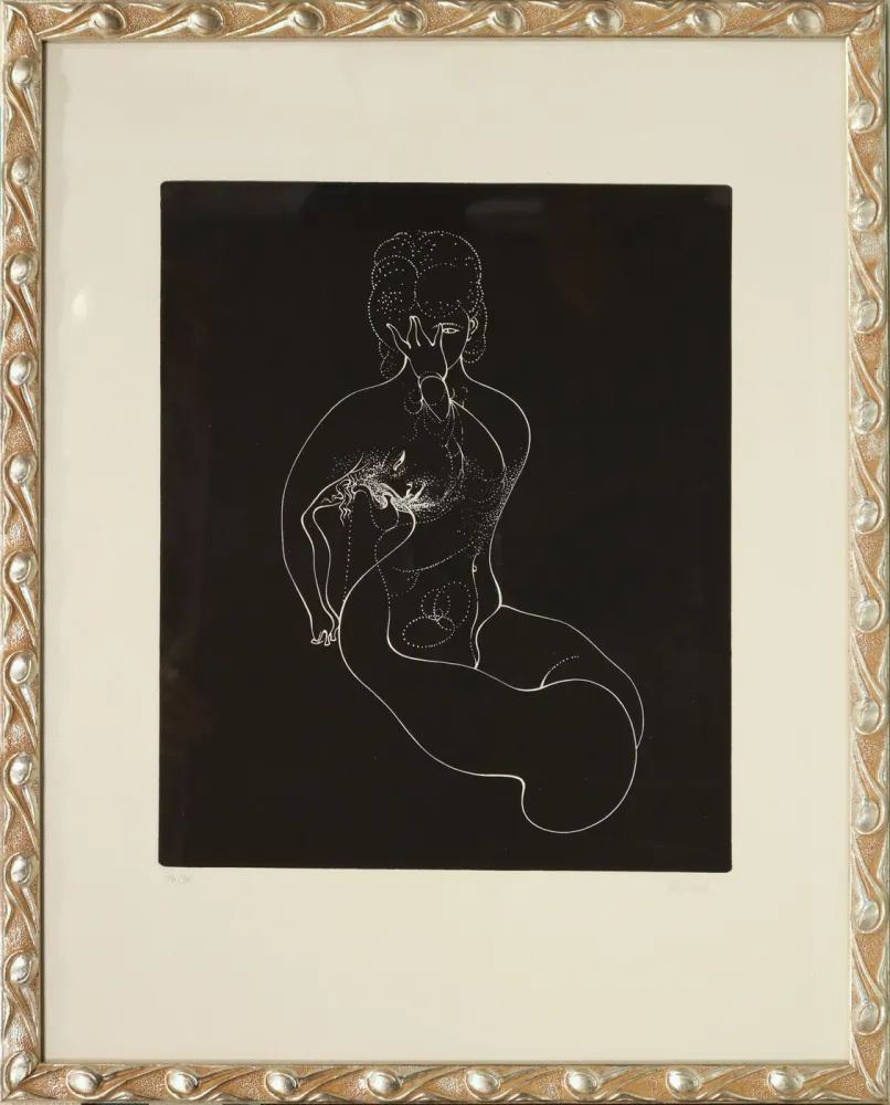 Eau-Forte Bellmer - Nudo immobile