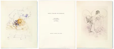 Livre Illustré Bellmer - PETIT TRAITÉ DE MORALE. 10 gravures en couleurs signées (Visat 1968)