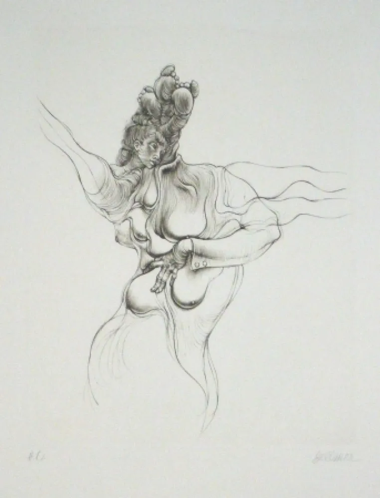 Eau-Forte Et Aquatinte Bellmer - Sans titre