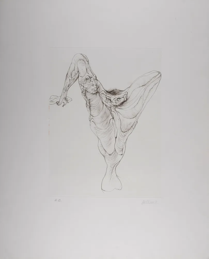 Eau-Forte Bellmer - Sexe Oiseau