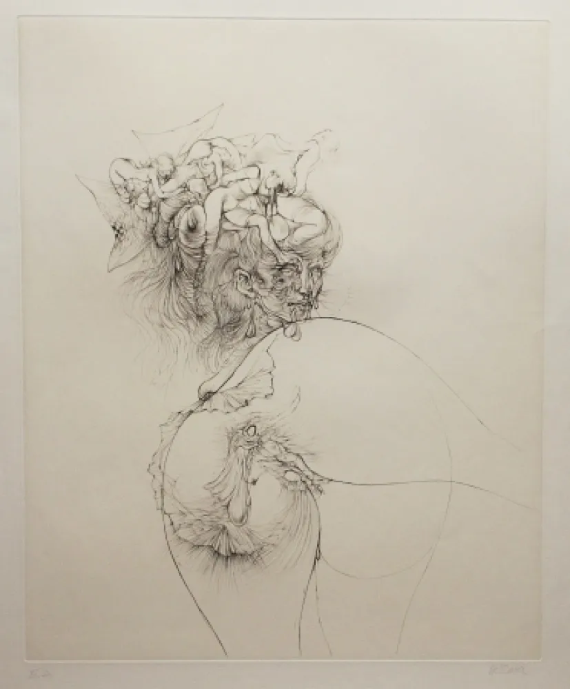 Eau-Forte Et Aquatinte Bellmer - Titre inconnu