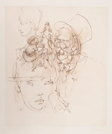 Gravure Bellmer - Untitled (from Alice in Wonderland)