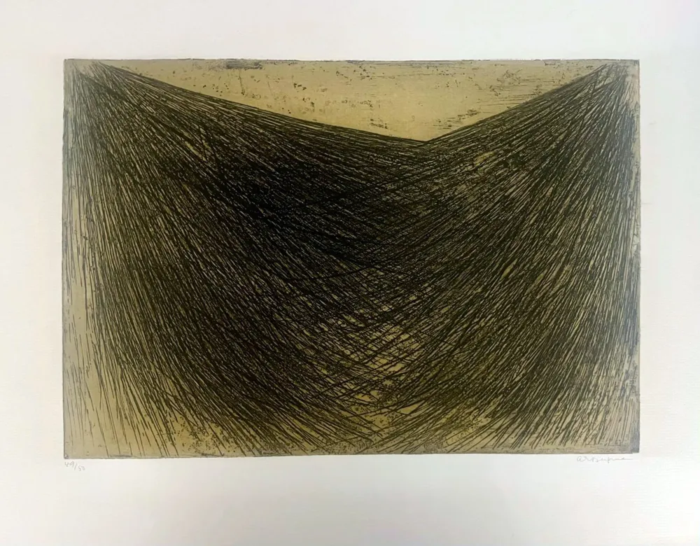 Eau-Forte Bergman - G 30-1958 Vallée 