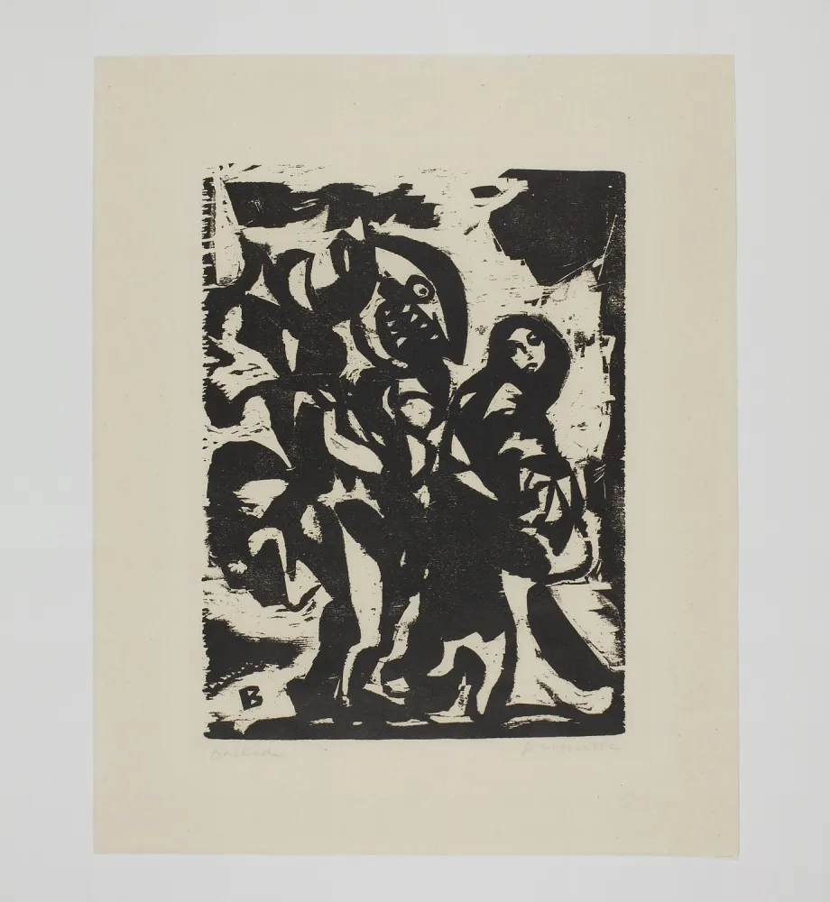 Gravure Sur Bois Berke - Ballade (Ballad)