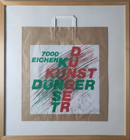 Sérigraphie Beuys - 7000-Eichen-Tüte, 1982. 