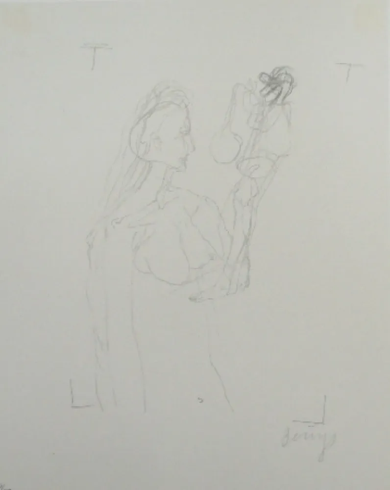 Lithographie Beuys - Codices Madrid 5