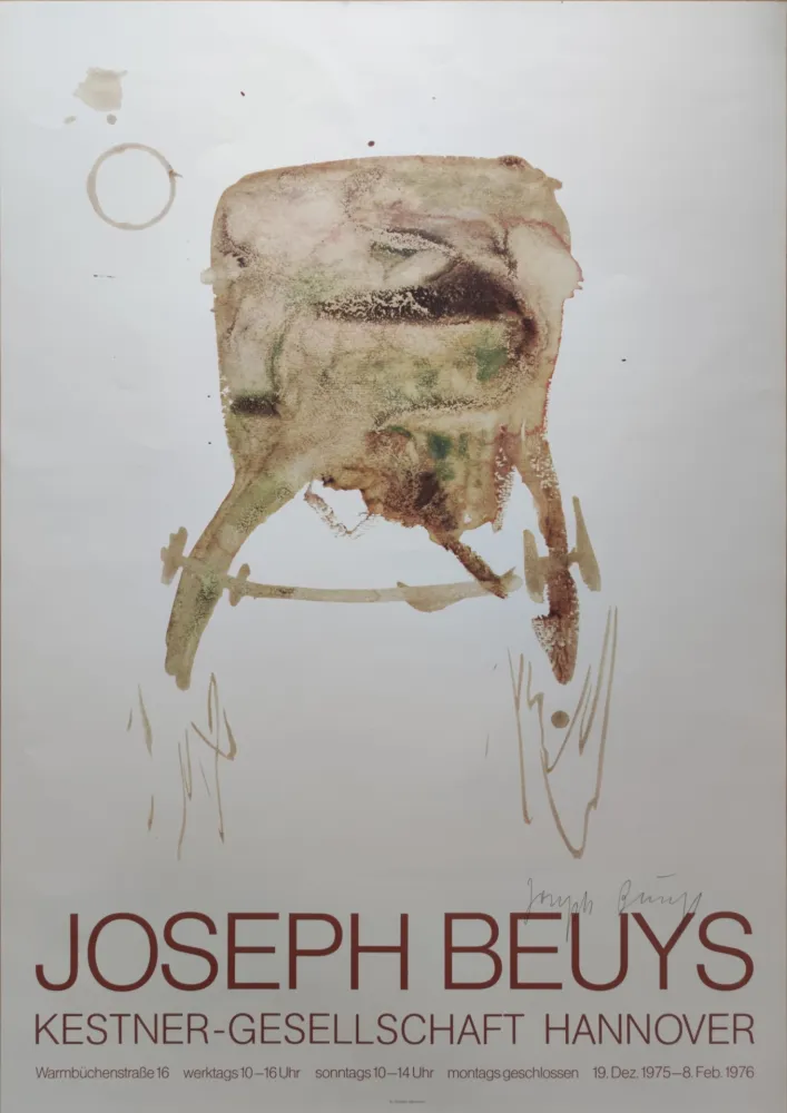 Sérigraphie Beuys -  Kestner-Gesellschaft Hannover, 1976. 