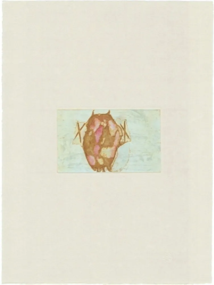 Gravure Beuys - Tränen: Schamanentrommel (grün) 