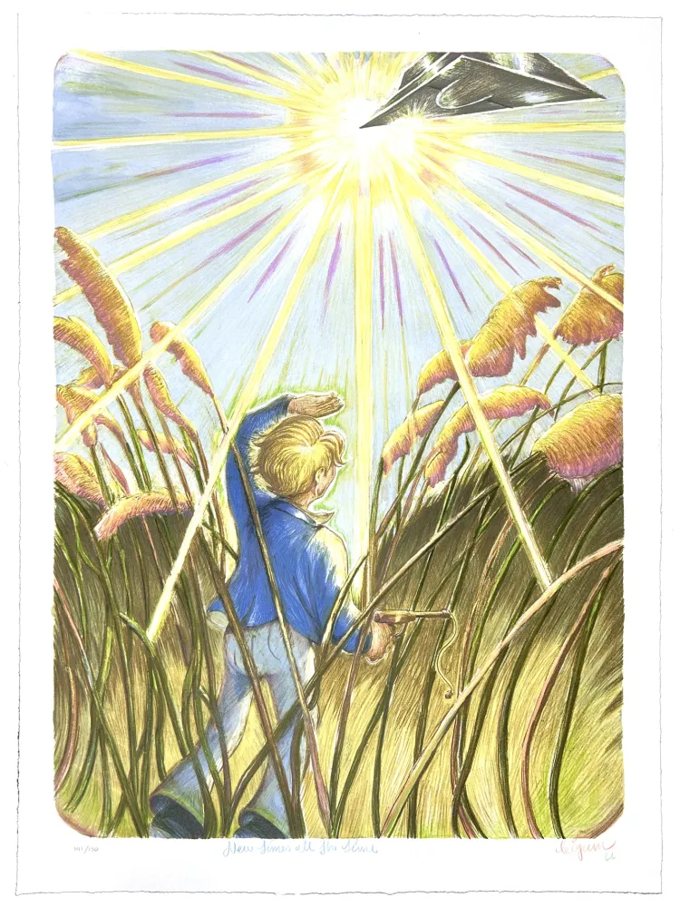 Lithographie Bigum - New times all the time