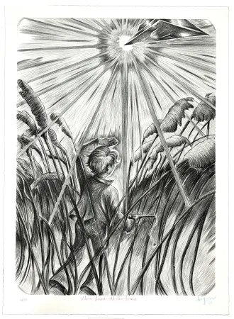 Lithographie Bigum - New times all the times 