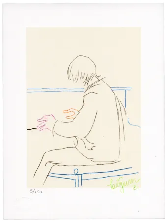 Lithographie Bigum - Sans titre