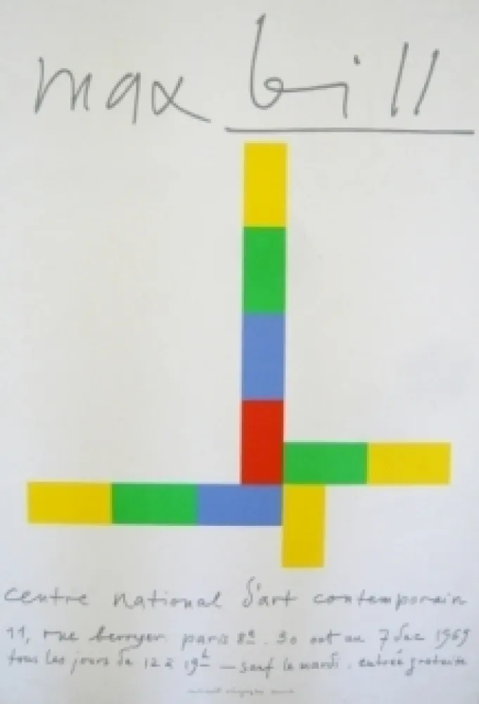 Affiche Bill - Affiche exposition centre national d'art contemporain