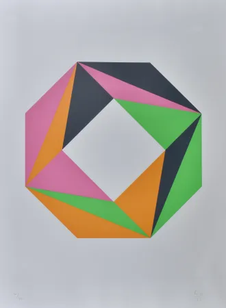 Sérigraphie Bill - Composition, 1993 - Hand-signed