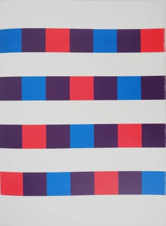 Sérigraphie Bill - Motif en Trois couleurs,