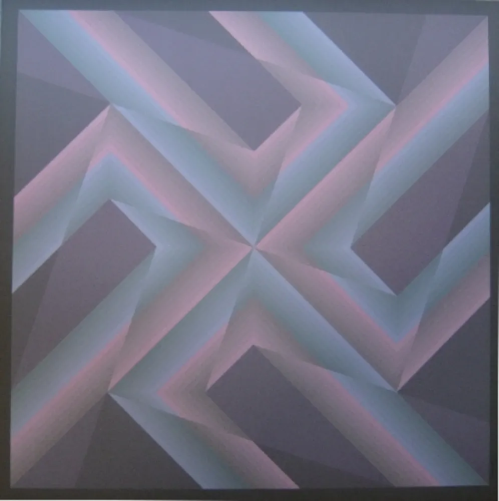 Lithographie Bird - Tribute to Vasarely 14